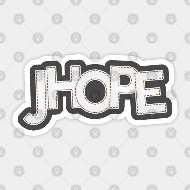 BTS Bangtan Jhope Jung Hoseok typography text army | Morcaworks Sticker by Oricca